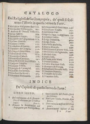 Catalogo dei Religiosi della Compagnia, de' quali si scrivono l'istorie in questa Seconda Parte