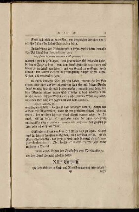 XIIter Einwurff. - XIVter Einwurff.