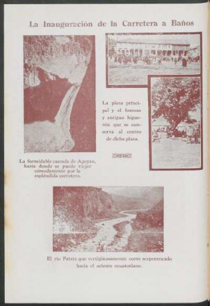 La inauguración de la carretera a Baños [Fotografías]