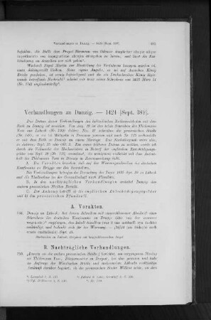 Verhandlungen zu Danzig. - 1424 [Sept. 18?].