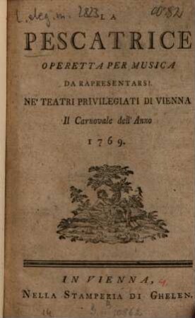 La pescatrice : Operetta per musica