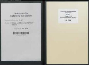 Amt Reineberg - Vogtei Quernheim - Bauerschaft Quernheim: Unterlagen der Revisionskommission - Band 1