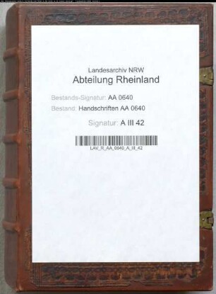 Kleve: Geschäftsregister (Bd. XXXVI)