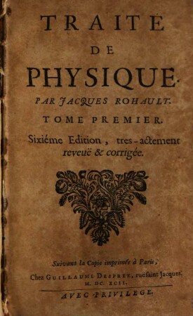 Traité De Physique. 1