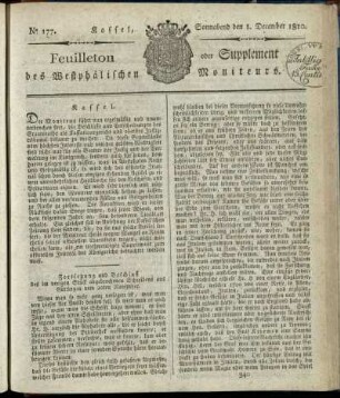 No. 177, Sonnabend den 8. December 1810