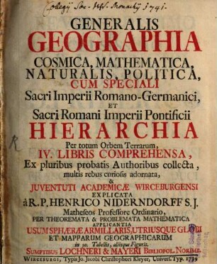 Generalis geographia, 1