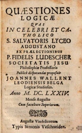 Quaestiones Logicae