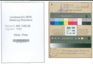 Entnazifizierung Peter Oktav , geb. 23.04.1891 (Beamter)