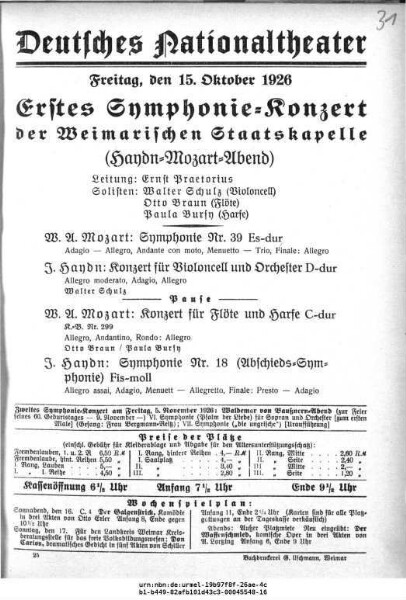 Erstes Symphonie-Konzert