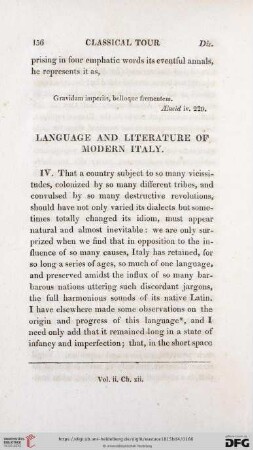Language and literature of modern Italy