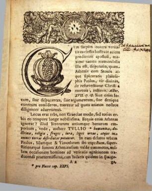 Dei gratia Guilielmus Henricus, Dux Saxoniae ... Rector Academiae Ienensis Magnif., S. D. civibus : [Programma paschale, ad Actor. XVII, 17. 18., de resurrectione]