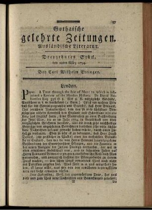 Dreyzehntes Stück, den 29ten März 1794.