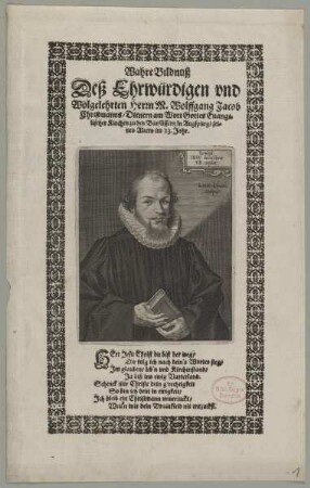 Bildnis des Wolffgang Jacob Christmann