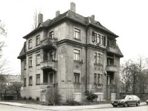 Dresden-Trachau, Stephanstraße 38/Ecke Kronenstraße. Wohnhaus (um 1910). Eckansicht