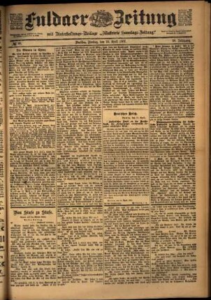 Ausgabe vom Freitag, den 19. April 1901.