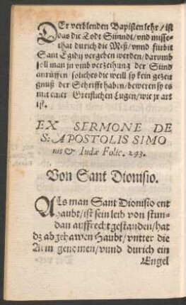 Von Sant Dionisio.