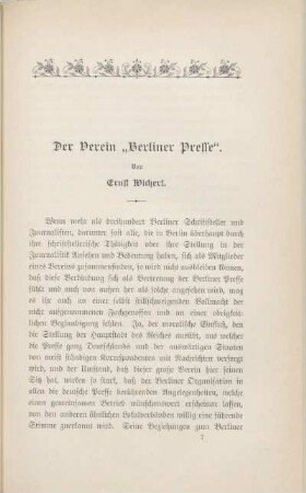 Der Verein "Berliner Presse"