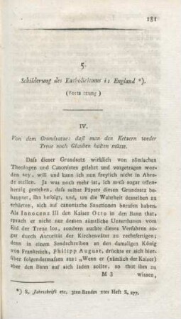 181-197 Schilderung des Katholicismus in England