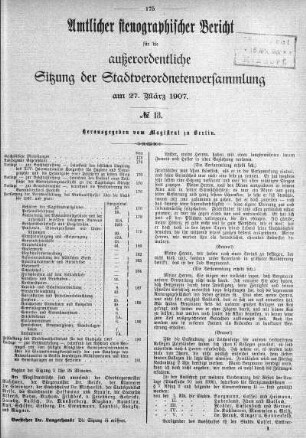 No 13, 27. März 1907