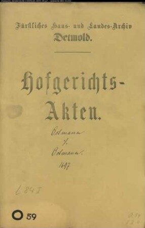 Ostmann, Jürgen in Lage gegen Kord Ostmann in Lage - Schuldforderung
