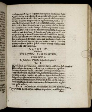 Caput IV. Continens Effectum Suspensivum.