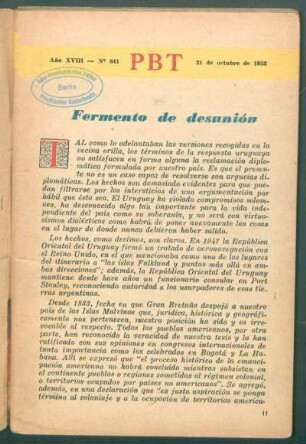 Fermento de desunión