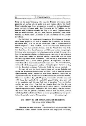 Die Heimat der künstlerischen Erziehung : (Fortsetzung)