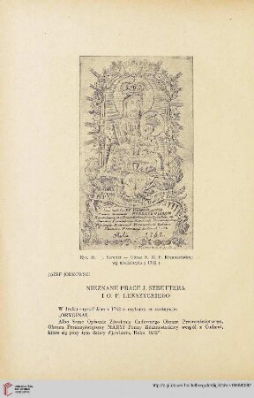 10: Nieznane prace J. Szrettera i o. F. Lekszyckiego