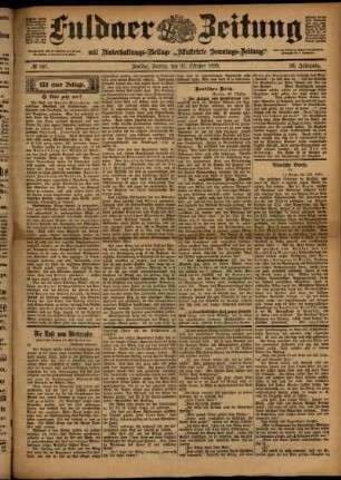 Ausgabe vom Freitag, den 27. Oktober 1899.