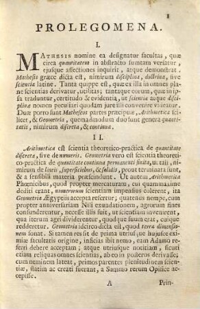 Elementa matheseos ad mechanicam philosophiam in privatis scholis tradendam, et comparandam accomodata
