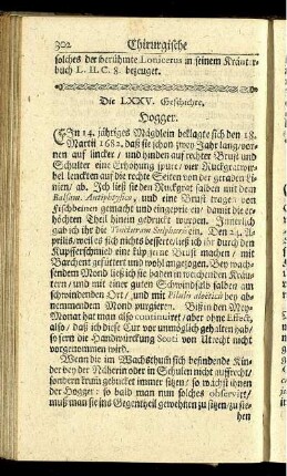 Die LXXV. Geschichte. Hogger. - Die CIX. Geschichte. Gebrauch der Moxa im Podagra.
