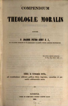 Compendium theologiae moralis