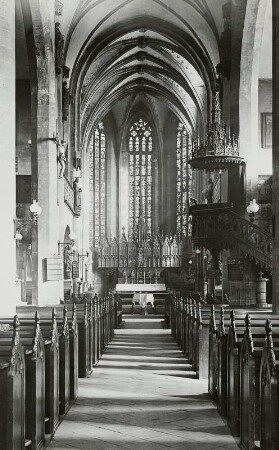 Nürnberg, Kirche St. Jakob : Nürnberg. Kirche St. Jakob. Inneres nach Osten