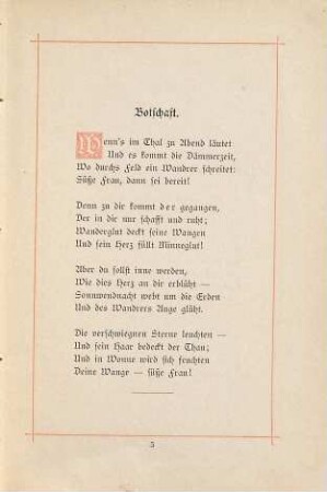 Wanderzeit : Ein Liederbuch