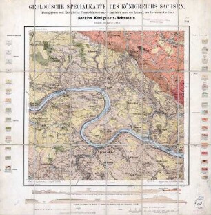 [5050] Königstein-Hohnstein, Geologische Specialkarte des Königreichs Sachsen