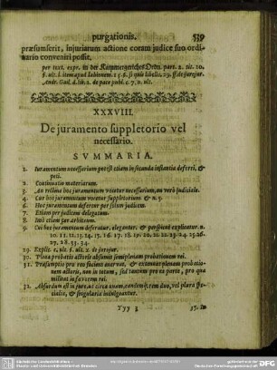 XXXVIII. De juramento suppletorio vel necessario