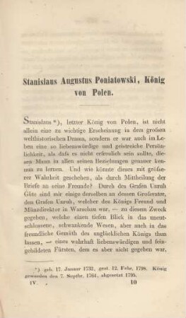 Stanislaus Augustus Poniatowski, König von Polen