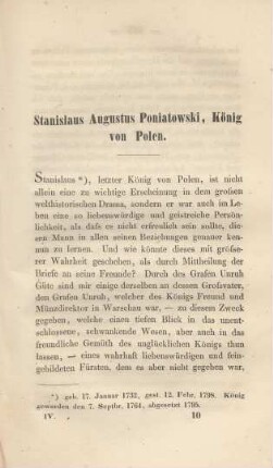 Stanislaus Augustus Poniatowski, König von Polen