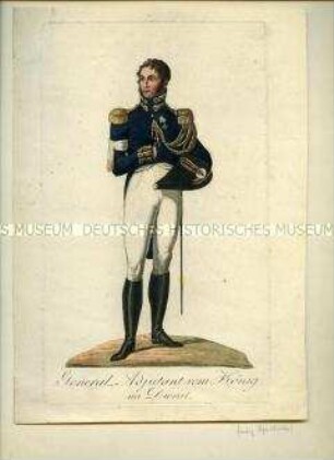 Uniformdarstellung, General-Adjutant vom König in Dienstuniform, Sachsen, 1810.