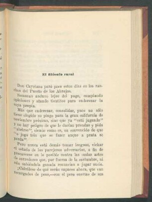 El filósofo rural