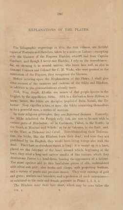 Explanations of the plates