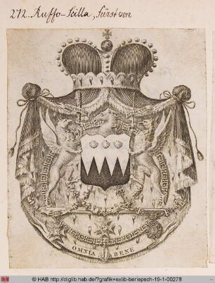 Wappen des Fürsten von Ruffo-Scilla