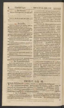 Digest. Lib. III.