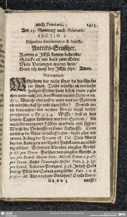 Am 25. Sonntag nach Trinitatis