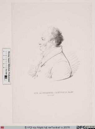 Bildnis (Sir) Alexander, Campbell, 1815 1. Baronet C.