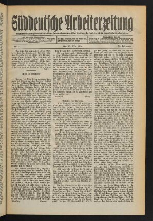 Nr. 11. Den 15. März 1914. - Nr. 15/16. Den 12. April 1914.