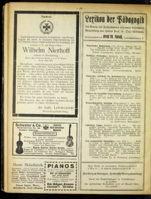 Nachruf : [Wilhelm Nierhoff]