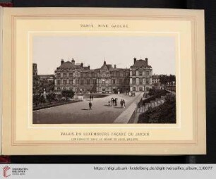 Paris, rive gauche. Palais du Luxemburg façade du jardin