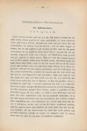Oelmüller-Ordnung