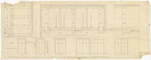 Forschungsinstitut für Holzwerkstoffe, Karlsruhe: Einbauschränke: Details 1:1, Ansichten 1:20